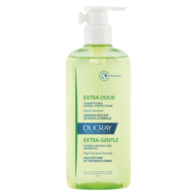 Ducray Extra Gentle shampoo koko perheen jokapäiväiseen käyttöön.