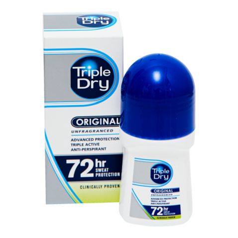 Triple Dry Roll-on on tehokas antiperspirantti hikoiluun.