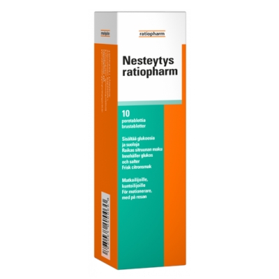 Nesteytys Ratiopharm 10 tabl tukee nestetasapainoa. Rotuaarin apteekista.