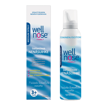 Wellnose Family 120 ml tukkoiseen nenään.