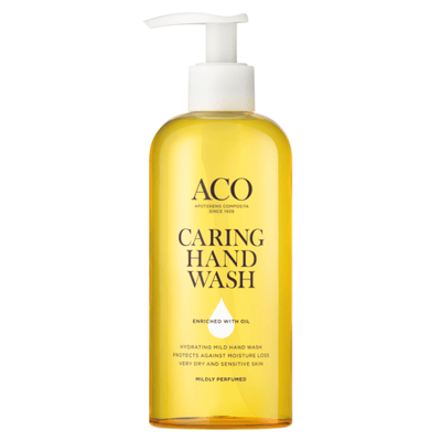 Aco Caring Hand Wash Oil on tehokas pesuaine kuiville käsille.