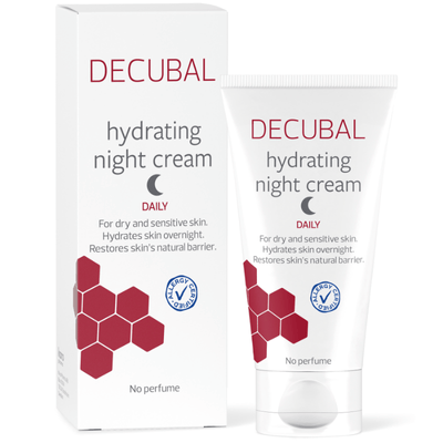Decubal Face Night cream kuivalle ja herkälle iholle.