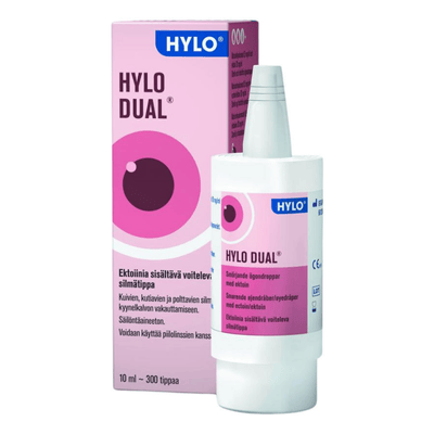 Hylo Dual allergisten ja kuivien silmien kostutukseen.
