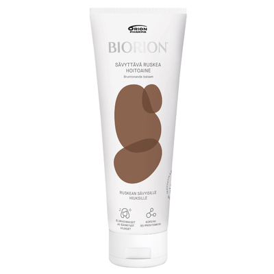 Biorion ruskea hoitoaine 250 ml syventää hiusten ruskeaa sävyä.