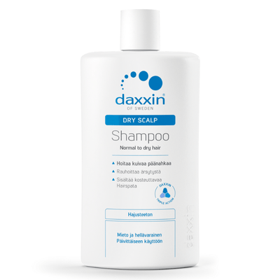 Daxxin Dry-scalp shampoo 250 ML kuivan ja ärtyneen päänahan hoitoon.