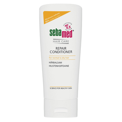 Sebamed Hair Repair Conditioner Hoitoaine 200 ML elvyttää rasittuneet hiukset.