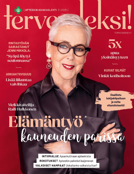 Terveydeksi -lehden syksyn numero Rotuaarin apteekista.