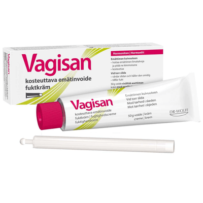 Vagisan kosteuttava emätinvoide 50 g intiimialueen vaivoihin.