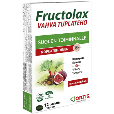 Fructolax Vahva Tuplateho suolen toimintaa edistämään ja turvotusta helpottamaan.