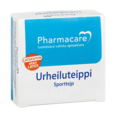 Pharmacare Urheiluteippi vahva ja venymätön, loistava urheiluteippauksiin.