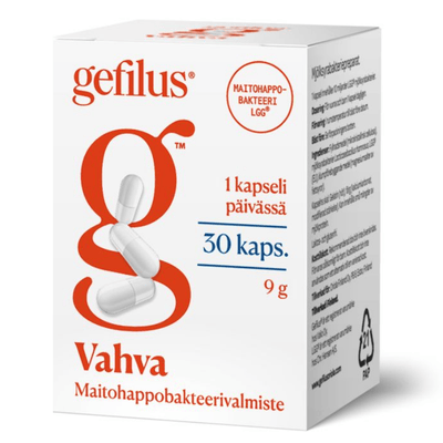 Gefilus Vahva suomalainen maitohappobakteeri Rotuaarin apteekista.