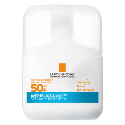 LRP Anthelios UVAir Serum SPF50+ 50 ML Korkean suojan aurinkovoide kasvoille.