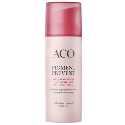 ACO Face Pigment Prevent Day Cream SPF50 hajustettu 50 ml tehokas päivävoide, joka ehkäisee pigmenttiläiskiä.