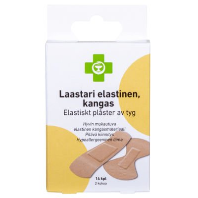 APTEEKKI Laastari elastinen, kangas 14 kpl pieniin haavoihin.