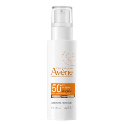 Avene Sun Anti-pigmentation SPF50+ 40 ml sävytetty aurinkosuojavoide korkealla suojalla.