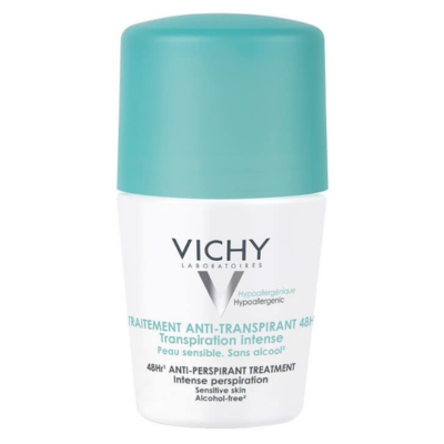 Vichy Antiperspirantti 48h turkoosi 50 ML voimakkaaseen hikoiluun.