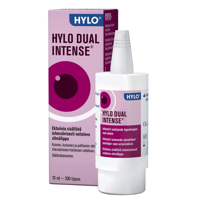 Hylo Dual Intense silmätippa kroonisesti kuivien silmien hoitoon.