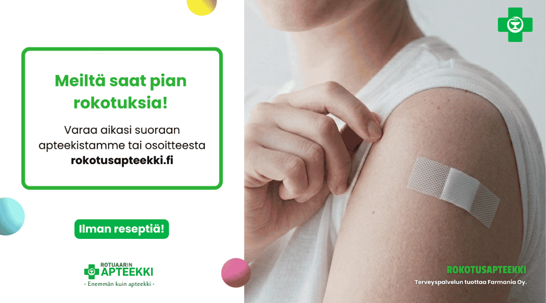 Rokotuspalvelu alkaa apteekissamme lokakuussa 2026.